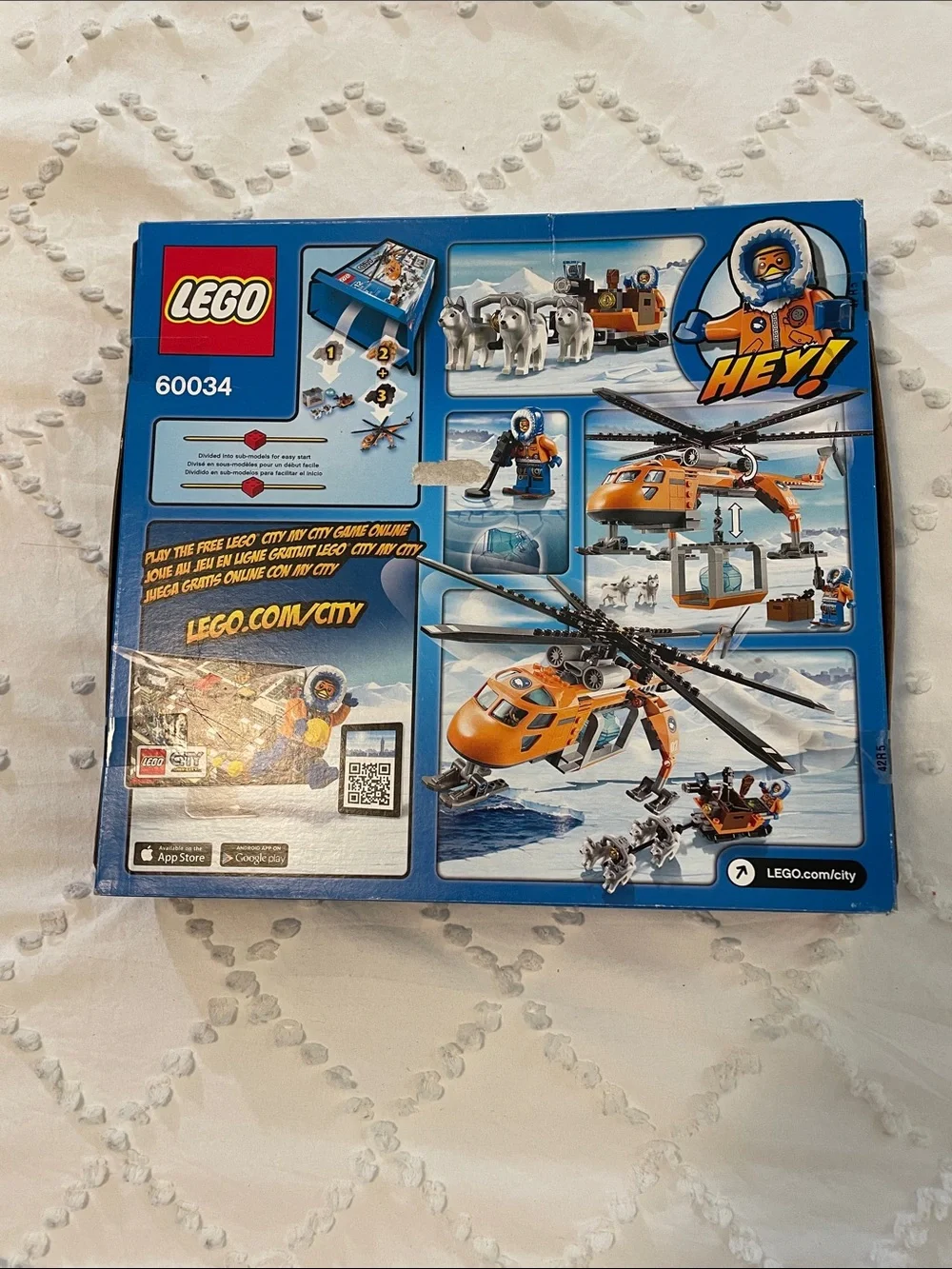 Lego City Arctic Helicrane 60034 - Orange, Black, Gray new unopened